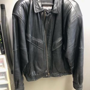 Men’s large leather jacket